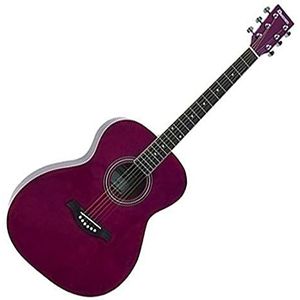 Dimavery 26242003 AW-303 Western gitaar rood