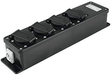 Rigport Baseline - PowerCON-In - PowerCON-Out - 4 x Beschermcontactdoos - 16 A