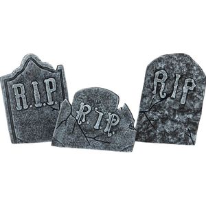 Europalms - Halloween - Decoratie - Versiering - Accesoires - grafsteen Set