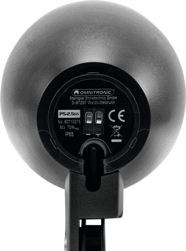 Omnitronic - PS.5GS - Projector Luidsprekers - Zwart - Ingebouwde Luidsprekers
