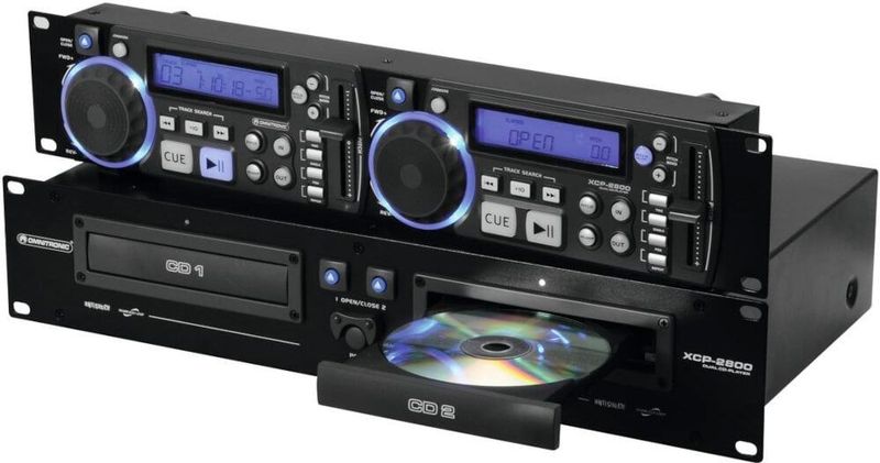 Omnitronic - XCP-2800 - DJ Afspeelapparaat - Zwart - Dubbele CD-Speler