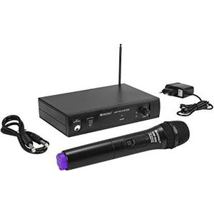 Omnitronic - VHF-101 - Draadloos Microfoonsysteem - Zwart - VHF 200,10 MHz