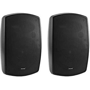 Omnitronic OD-8T On-Wall speaker Zwart 120 W 30 Hz - 20000 Hz 2 stuk(s)