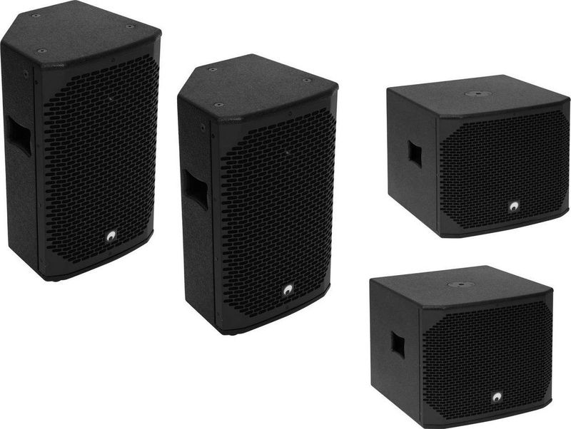 OMNITRONIC - AZX-210 - Passieve Luidspreker - Zwart - 200W RMS met AZX-112 Subwoofer 350W