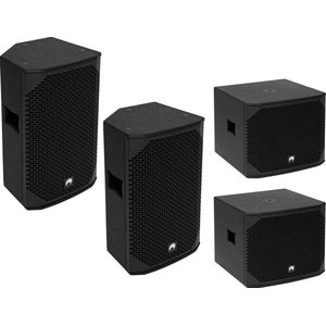 OMNITRONIC - AZX-115 - PA Set - Zwart - 2 x Subwoofer 400W en 2-Way Top 200W