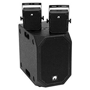Omnitronic BOB-10A met 2x BOB-4 (Actief, 5x 300 W), PA-luidsprekers, Zwart