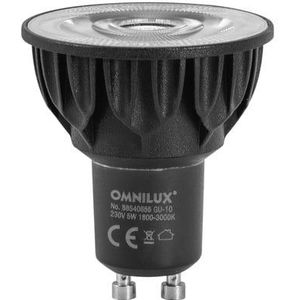 OMNILUX GU-10 230V COB 5W LED 1800-3000K dim2warm