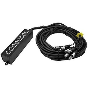 Omnitronic - MUS-820 - Stagebox - 8IN - 20m - Professionele Verdeelkast