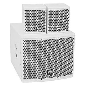 OMNITRONIC - Set MOLLY-12A Actieve Subwoofer - 2x MOLLY-6 Top - Wit