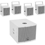 Omnitronic - Molly-12A+Molly-6 - Actieve PA Luidsprekerset - Wit - Bluetooth