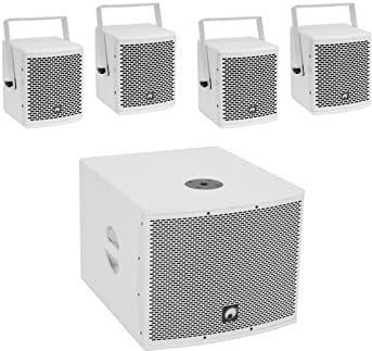 Omnitronic - Molly-12A+Molly-6 - Actieve PA Luidsprekerset - Wit - Bluetooth