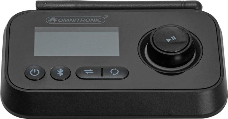 OMNITRONIC BDT-5.0 - Bluetooth Ontvanger Audio Adapter - Zender/Receiver - Dual Link