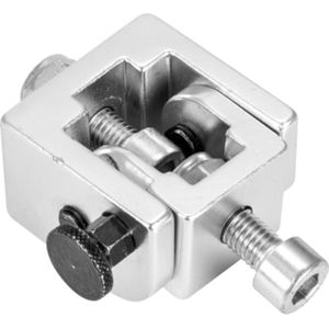 EUROLITE KH-1 houder zilver | inklapbare houder voor traversklemmen en -haken