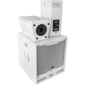 Omnitronic MAXX-1206DSP 2.1 actief systeem wit, PA-luidsprekers