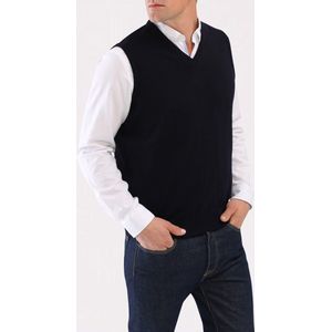 Maerz - Slipover - Navy - Merinowol