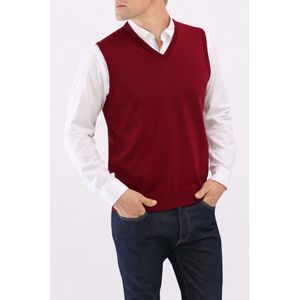 Herothorn Dikke Argyle trui vesten klassieke V-hals gebreide mouwloze trui herfst winter warme tanktops, A-Grijs, XL