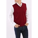 Maerz - Slipover - Bordeaux - 100% Merinowol