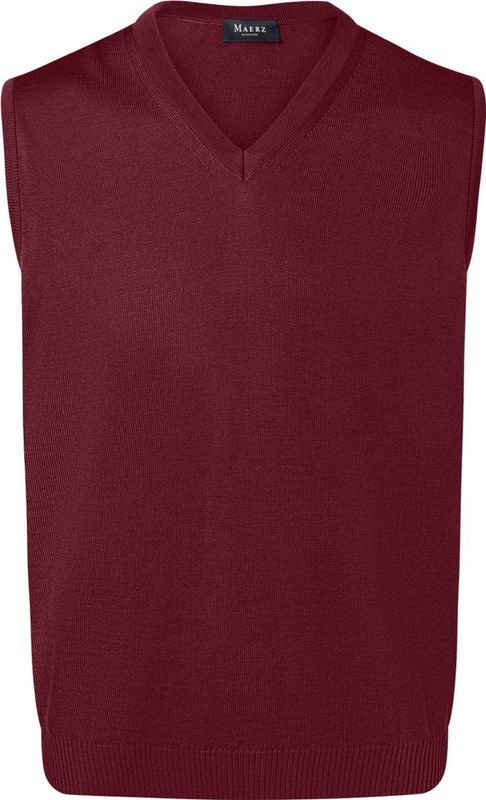 Maerz - Slipover - Bordeaux - 100% Merinowol