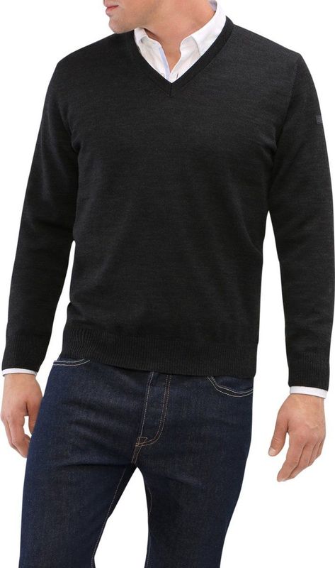 Maerz - Trui - Antraciet - Merinowol