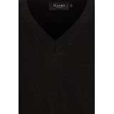 MAERZ Superwash Trui - Zwart - Effen