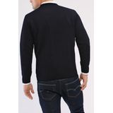 Strickpullover aus Schurwolle mit Rundhalsausschnitt