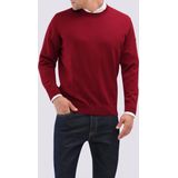 Maerz - Trui - Bordeauxrood - 100% Wol - Wijde Fit