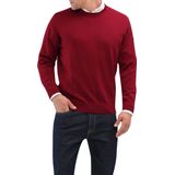 Maerz - Trui - Bordeauxrood - 100% Wol - Wijde Fit