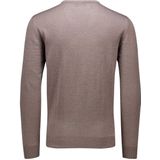 MAERZ Classic Fit heren trui met V-hals wol, beige