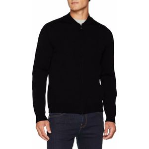 Maerz - Vest - Donkerblauw - Wol - Rits