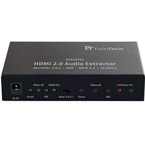 FeinTech VAX00102 HDMI 2.0 Audio Extractor, ARC 4K HDR zwart