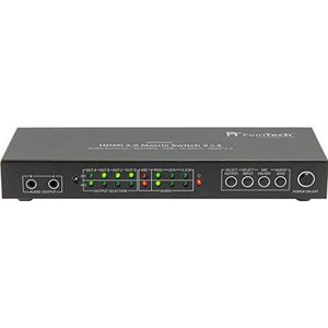 FeinTech VMS02400 HDMI 2.0 Matrix Switch Splitter 2 ingangen, 4 audio-uitgangen 4K 60Hz HDR