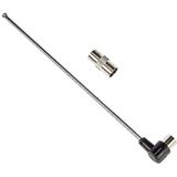 FeinTech - TZA00800 - FM Antenne - Telescopisch - Voor Radio - Inclusief IEC-stekkeradapter