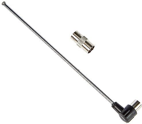 FeinTech - TZA00800 - FM Antenne - Telescopisch - Voor Radio - Inclusief IEC-stekkeradapter