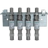 Axing - QEW 4-20 - Aardingsbeugel - Zilver - 4-voudig - Overspanningsbeveiliging