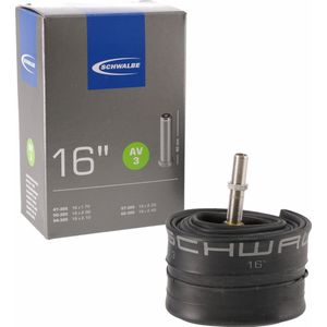 Schwalbe Binnenband AV3 - 16 inch - 47/62-305 - 16 x 1.75-2.4 inch - 40 mm - Auto / Schrader - Butyl rubber - Zwart
