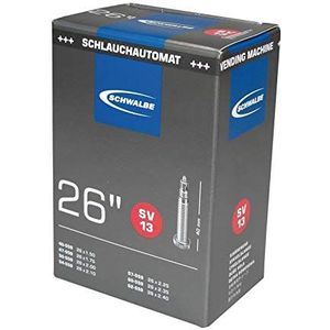 Schwalbe SV 13 in folie binnenband 26 x 1,50-2,50 Presta ventiel 40 mm uniseks volwassenen, zwart, 26 x 1,50 - 2,50 inch