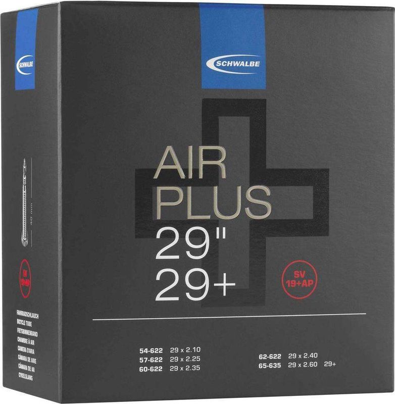 Schwalbe Fahrradschlauch 29/29+" Schlauch "SV 19+AP Air Plus", 54/65-622, SV 40mm
