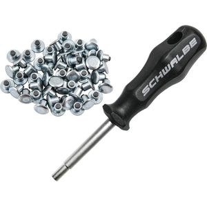 Schwalbe - Stalen Vervangings Spikes 50 Stuks inclusief Gereedschap 50 Stuks