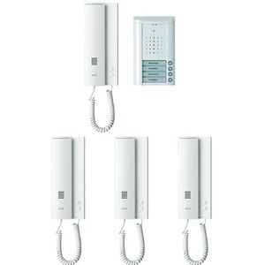 Ritto - Compleet Pakket WS 1841470 - Intercoms - Wit - Aluminium - 4 Binnenstations