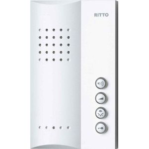 Ritto 1723070 Handsfree intercomstation, wit, alleen voor het Ritto Twin Buy-systeem