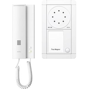 Schneider Electric, Bel + deurintercom, Portier Audio Set WE wit/wit (Bedraad)