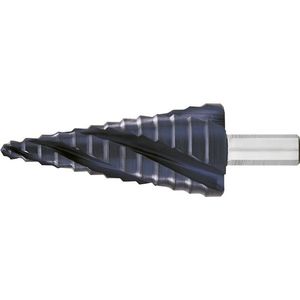 Getrapte boor HSS TiAlN 4-voudige spiraalgroef 4-12mm EXACT