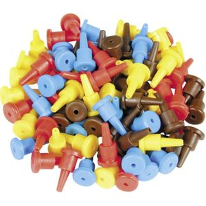 Viessmann - Modelspoor Stekker - 40 Stuk - Rood, Geel, Blauw, Bruin