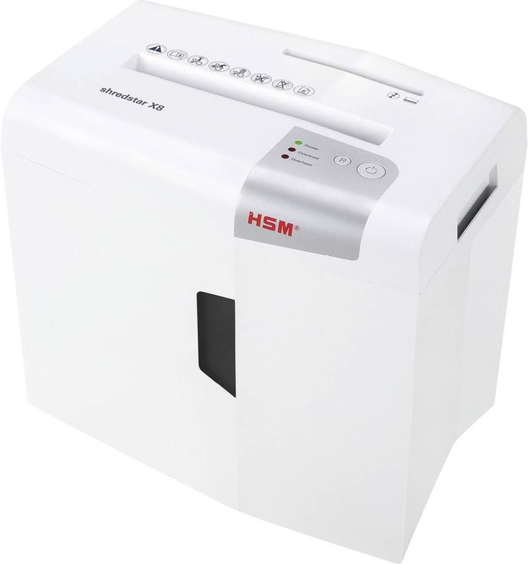 HSM Aktenvernichter shredstar X8 - Sicherheitsstufe 4 - Partikelschnitt - 4,5 x 30 mm - 8 Blatt