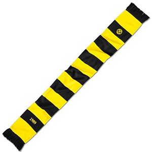 Borussia Dortmund, Sjaal met strepenpatroon, uniseks, volwassenen, zwart-geel, één maat