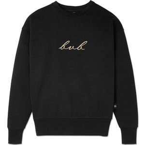 Borussia Dortmund BVB Gold Crewneck Sportief zwart sweatshirt voor dames