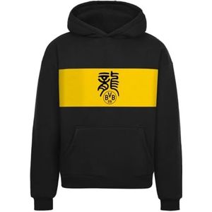 Borussia Dortmund Bvb Cny zwarte hoodie heren hoodie (1 stuk), zwart.