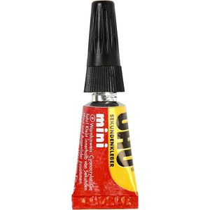 Uhu Secondelijm Transparant 1 Gram 3 Stuks
