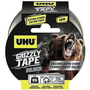 UHU - Grizzly Tape - Duct Tape - Zilver - 49 x 10 m