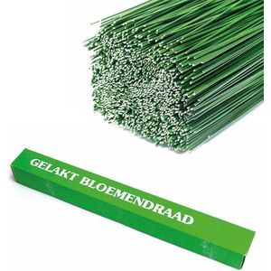Steekdraad Groen Gelakt Ø0.80x400mm | 2kg
